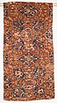 Fragment of a Carpet with Quatrefoil Design, Wool (warp, weft, and pile); symmetrically knotted pile
