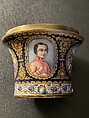 Enameled Element of a Huqqa, Gold; enamel-painted and turquoise