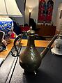 Persian Dragon-Handled Ewer, Brass