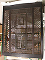 Mashrabiyya Screen, Wood; turned