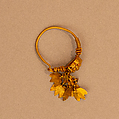 Earring, One of a Set of Four, Gold