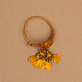 Earring, One of a Set of Four, Gold