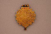 Pendant, Gold, ruby, emerald