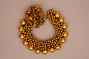 Anklet, One of a Pair, Gold