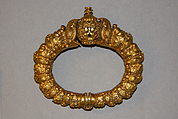 Bracelet (Kada), One of a Pair, Gold and Rubies