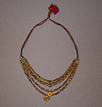 Necklace (Panchlari), Gold, silver gilt