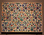 Tile Panel, Stonepaste; polychrome underglaze painted