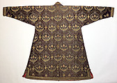 Kaftan, Silk, metal wrapped thread; embroidered, ikat weave lining