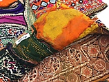 Wedding Robe, Silk, cotton, metal wrapped thread, sequins, mirror insets; embroidered
