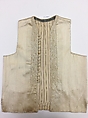 Ensemble, Silk; woven and trimmed with silk braid appliqué