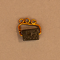 Seal Stone, Hematite; incised with gold fittings
