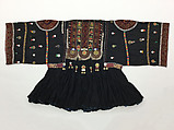 Wedding Tunic, Cotton, metal, plastic, mother of pearl; embroidered