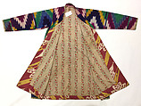 Robe, Silk, cotton; ikat woven
