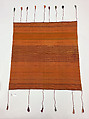 Ensemble, Cotton, silk, metal coins; embroidered