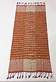 Ensemble, Cotton, silk, metal coins; embroidered