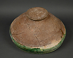 Bowl, Earthenware; slip painted