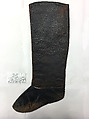 Military Uniform, Wool, cotton, metal wrapped thread, silver, leather, fur, and metal