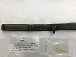 Military Uniform, Wool, cotton, metal wrapped thread, silver, leather, fur, and metal