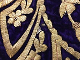 Bindalli Wedding Jacket, Cotton and metal wrapped thread; embroidered