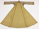 Uçetek Entari, Silk and metal wrapped thread; embroidered