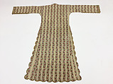Uçetek Entari, Silk and metal wrapped thread; embroidered