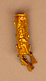 Hair Ornament, Gold; set with stones including garnets and turquoise