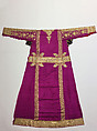 Robe, Silk, metal wrapped thread, sequins; embroidered