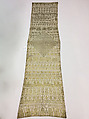 Scarf, Cotton, gold metal plaques