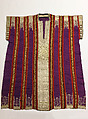 Wedding Tunic (Jebba), Silk, cotton, metal wrapped thread, sequins; embroidered