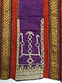 Wedding Tunic (Jebba), Silk, cotton, metal wrapped thread, sequins; embroidered