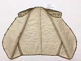 Vest, Silk, metal wrapped thread; embroidered