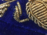 Suit, Silk, metal wrapped thread; embroidered