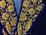 Suit, Silk, metal wrapped thread; embroidered