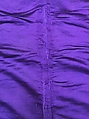 Dress, Silk, metal wrapped thread; embroidered