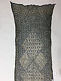 Headscarf, Cotton, metal wrapped thread; embroidered
