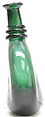 Camel-Back Bottle, Glass; applied decoration
