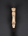 Dagger with Yali Hilt, Hilt: Ivory; carved and inlaid with glass, ruby, spinel, and emerald
Blade: Steel