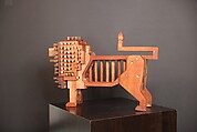 Defiant Persian Lion, Morad Tahbaz (British-American, born London, 1955), Mahogany wood