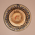 Dish, Earthenware; underglaze painted
