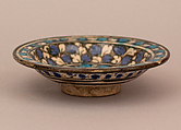 Dish, Earthenware; underglaze painted