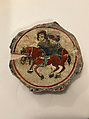 Fragment of a Bowl, Stonepaste; overglaze painted (mina'i)