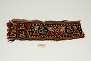 Band, Linen, wool; tapestry woven