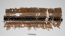 Textile Fragment, Cotton and silk; tapestry woven