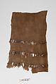 Textile Fragment, Linen, silk