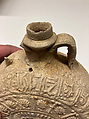 Pilgrim Flask, Earthenware; unglazed