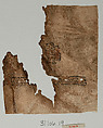 Textile Fragment, Linen; stamped and gilded