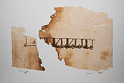 Textile Fragment, Linen; painted