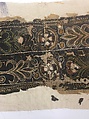 Panel, Wool; embroidered with silk