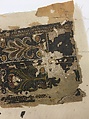 Panel, Wool; embroidered with silk