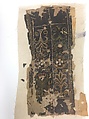 Panel, Wool; embroidered with silk